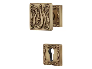 FRIDA - Brass door knob with lock _ LINEA CALI'